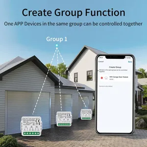 Module de commande intelligent pour ouvre-porte de garage WiFi ZigBee 3.0 avec minuterie, contrôle à distance via l'application Smart Life, compatible Alexa <span class=keywords><strong>et</strong></span> Google - Product Image 4
