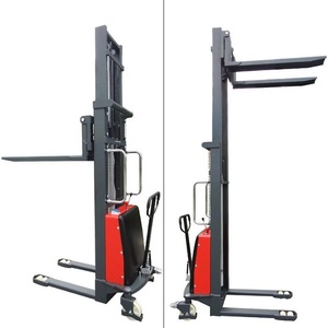 Small <strong>Semi</strong> <strong>Electric</strong> <strong>Pallet</strong> <strong>Stacker</strong> <strong>Forklift</strong> 1500kg <strong>Semi</strong>-<strong>electric</strong> <strong>Stacker</strong> with Powered Lift - Product Image 4