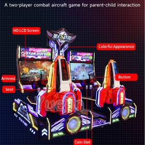 Máquina Arcade Star Fantasy Fighter en Inglés, Juego de Disparos y Carreras Operado con Monedas, Hecho de Metal Resistente - Product Image 4