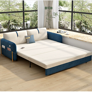 Sang Trọng Hiện Đại Đồ Nội Thất Gấp Sofa Giường Kim Loại + Gỗ Rắn Khung Nhà Căn Hộ Dual-Sử Dụng Locker Sofa Giường - Product Image 3
