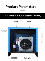 Compresseur d'air à vis rotatif lubrifié, refroidi par air, portable, à économie d'énergie 22 kW, ensemble complet pour l'alimentation en air industrielle