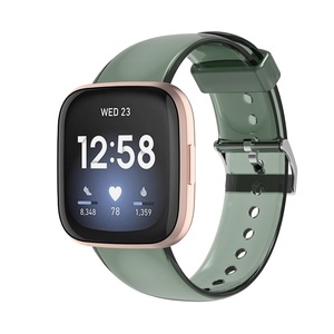Correa de Repuesto para Reloj Inteligente <span class=keywords><strong>Versa</strong></span>/<span class=keywords><strong>Versa</strong></span> <span class=keywords><strong>Lite</strong></span>/<span class=keywords><strong>Versa</strong></span> 2, Accesorios de Color Sólido, Correa de Reloj de TPU Transparente con Pasador de Acero Inoxidable - Product Image 4