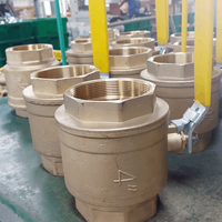 Válvula de bola de latón WOG 600 de 4 pulgadas sin plomo hecha a medida de Vietnam para fontanería de edificios comerciales