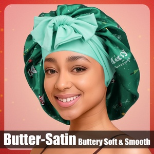 Noël <span class=keywords><strong>bonhomme</strong></span> <span class=keywords><strong>de</strong></span> <span class=keywords><strong>neige</strong></span> thème hiver soie à larges bords enfants Turban chapeau arc <span class=keywords><strong>bonnet</strong></span> unisexe avec long bandeau enveloppant - Product Image 5