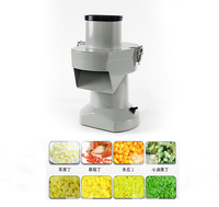 Commerciële Plantaardige Chopper Komkommer Tomaat Mango Slicer Shredder Cube Fruit Kubus Snijmachine