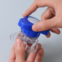 Yeni stil özel Logo plastik ilaç Mini taşınabilir yuvarlak hap Tablet Splitter kırıcı kişisel bakım için hap saklama kutusu ile