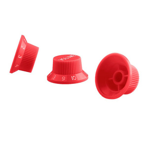 Ensemble de capots et boutons de micros de guitare rouges - 3 capots, 1 volume, 2 tonalités, bouton de commutateur pour pièces de guitare ST - Product Image 6