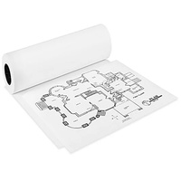 Papel Bond para Plotter CAD, Rollo Jumbo, Recubierto de PE, Doble Cara, Biodegradable, para Envolver Regalos y Envíos