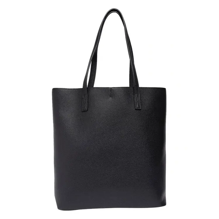 De haute Qualité À La Mode Simple Noir Doux Faux En Cuir Sac Fourre-Tout pour les Femmes