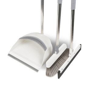 Multifunction Stainless Steel Household magic broom Floor Plastic set upright Broom And Dustpan with long handle