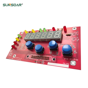 Carte de circuit imprimé multicouche rouge avec composants SMD et connecteur pour l'assemblage de circuits électroniques - Product Image 2