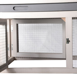 Livraison rapide en stock Grande cage à lapins extérieure Maison clapier à lapins en bois - Product Image 4