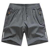 Shorts de sport d'été pour hommes, respirants, en soie glacée, séchage rapide, coupe ample, taille mi-haute, grandes tailles, pour la gym, la course, l'entraînement, décontractés, la plage