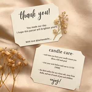 Tarjetas de Agradecimiento Personalizadas con Logotipo y Texto en Cartulina Dúplex y Papel Couché - Product Image 5