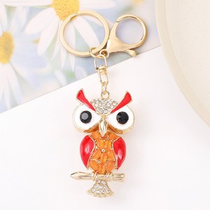Porte-clés Hibou Rouge en Alliage de Zinc, Pendentif Sac Animal Oiseau, Porte-clés de Voiture, Cadeau d'Anniversaire, Souvenir de Voyage - Product Image 2
