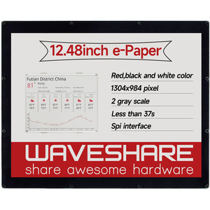1304X984, Modul Layar E-Ink 12,48 inci, Tiga Warna Merah/Hitam/Putih - Product Image 3