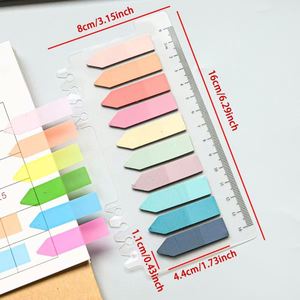 200 Hojas de Notas Adhesivas Transparentes Multicolores, Resistentes al Agua, de PET, Personalizables - Product Image 2