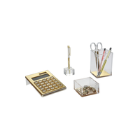 Fournisseur de dossiers, accessoires de bureau, ensemble créatif de fantaisie, articles pour l'école, entreprises, organisateur, papeterie en acrylique