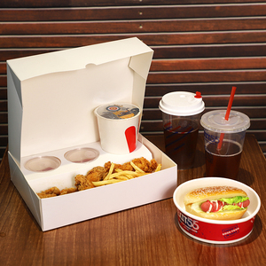 Plateau en carton ondulé gaufré biodégradable jetable pour frites et poulet frit, idéal pour la restauration rapide - Product Image 3