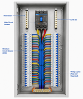 Tableau de distribution hybride en plastique ABS personnalisé 220V/380V IP40 GoodQi pour système de contrôle industriel