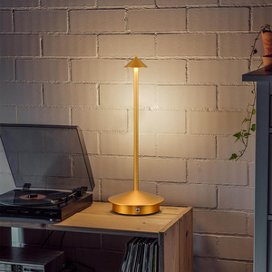 Lámpara de mesa de comedor nórdica moderna de alta calidad lámpara de escritorio recargable boda Hotel LED batería inalámbrica lámpara de escritorio aluminio puro - Product Image 4