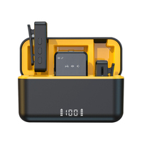 Microphone sans fil portable 2,4 GHz à clipser pour téléphone, idéal pour créateurs, interviews et podcasts en direct