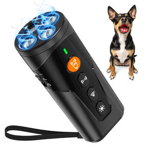 Dispositif de contrôle des aboiements de dressage de chien 3 Ultrasonic Bark Dissuasion Rechargeable 1200mAh Outdoor Handheld <span class=keywords><strong>Dog</strong></span> Repeller avec LED - Product Image 1