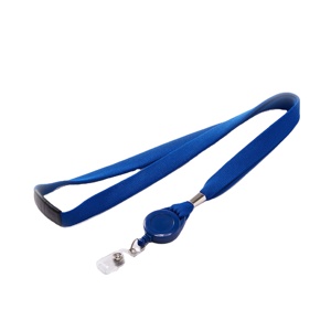 5/8\" (16mm) Tubular Breakaway <b>Lanyard</b> with ID Reel Badge Holder Made of Durable <b>Polyester</b> Material - Product Image 2