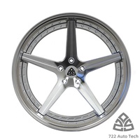 Jantes 722Auto personnalisées en deux parties, concaves profondes, en alliage d'aluminium forgé, pour voitures particulières Mercedes-Benz CLS CL