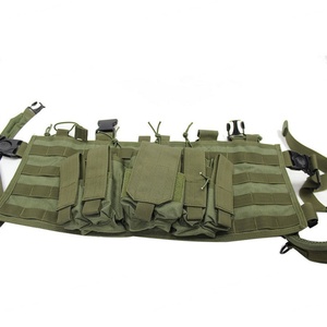 Chaleco Táctico de Entrenamiento Verde Oliva Personalizable al por Mayor Directo de Fábrica con Bolsillos Modulares - Product Image 4