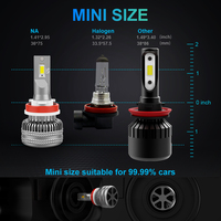 NAO-Kit de conversión de bombillas de faro Led, 100W, muy brillante, 9005/Hb3, haz alto 9006/Hb4, haz bajo Combo NP, 360, H4, H11