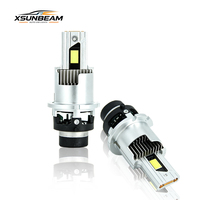 Ampoule de phare LED D2S D4S compatible avec le ballast HID d'origine, Plug&Play Canbus 6500K, phare LED automobile