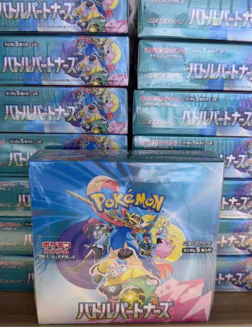 Genuine Japanese Version Pokemoned SV9 Battle Partner Booster Box Original Rare Trading Card Games for Display & Collection