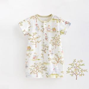 Ropa de verano para bebés recién nacidos, ropa con estampado de flores para niños pequeños, pelele para bebés - Product Image 5