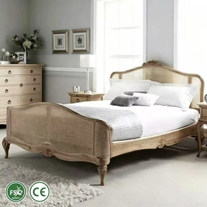 Lit mural français Shanghai Tomson <span class=keywords><strong>Yamu</strong></span>, taille King, en chêne massif, durable, meubles de chambre à coucher de luxe, modèle SO-017 - Product Image 1