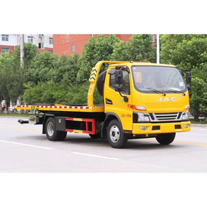 Camion de <span class=keywords><strong>remorquage</strong></span> à plateau plat JAC de 5 tonnes, <span class=keywords><strong>véhicule</strong></span> de récupération routière avec treuil hydraulique - Product Image 5