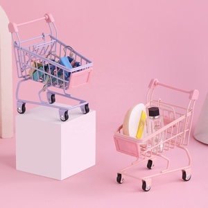 Chariot utilitaire de supermarché, <span class=keywords><strong>mode</strong></span> de rangement de bureau, porte-jouets, mini chariot - Product Image 3