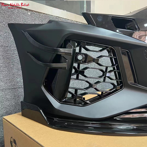 Kit d'accessoires de carrosserie pour <span class=keywords><strong>Audi</strong></span> <span class=keywords><strong>A3</strong></span> S3 pare-chocs avant avec grille de radiateur maille PP Matériau lèvre avant 2020 2021 <span class=keywords><strong>2022</strong></span> - Product Image 4