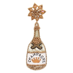 Pendientes de gota de moda chapados en oro 2021, cuentas de semillas hechas a mano, joyería Artificial multicolor para fiestas y regalos - Product Image 5