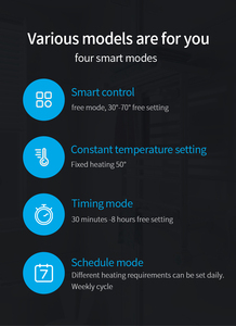 Sèche-serviettes électrique chauffant Doz, élégant, avec radiateur pour salle de bain, contrôleur thermostatique - Product Image 3