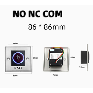 Botón de Salida Sin Contacto NO NC <span class=keywords><strong>COM</strong></span> para Sistema de Control de Acceso de 12V - Product Image 5