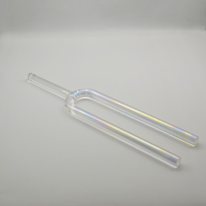Diapason in Cristallo Trasparente Accordato ai Chakra per Guarigione Sonora e Meditazione - Product Image 5