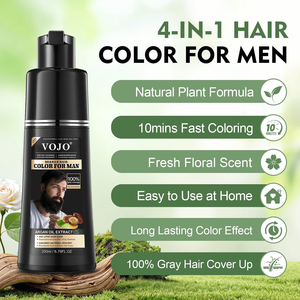 Tinta per <span class=keywords><strong>Capelli</strong></span> e Barba VOJO 4 in 1 all'Essenza Vegetale, Copre i <span class=keywords><strong>Capelli</strong></span> Bianchi e Grigi, Tinta Permanente per Barba 200ml - Product Image 4