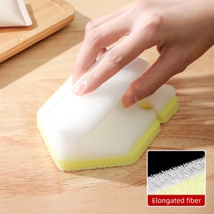 Éponge de nettoyage intégrée colorée, haute densité, puissante, anti-rayures - Product Image 2