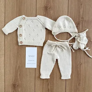 Newborn Baby Romper Clothes Organic 100% Cotton Romper Jumpsuit Baby Wear Toddler Clothing Set