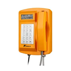 Teléfono resistente al agua KNTECH IP67, resistente a la intemperie, con pantalla LCD KNSP-18LCD