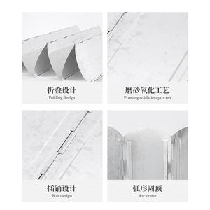 Panel Plegable Cortavientos para Exteriores, 60 cm, Rectangular, de Plástico, para Camping, 8 Piezas, Cubierta Plegable que Retiene el Calor - Product Image 6