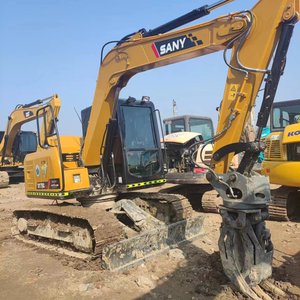 7.5 Ton Mini Digger In Low Working Hour China Made Used Sany SY75 Sany 60c Crawler ISUZU Engine <b>Excavator</b> Price Low On Sale - Product Image 1