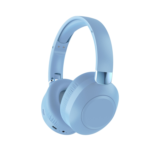 Bluetooth 5.3 Over-Ear Headphones Foldable Wireless Headset with LED Power Display TF Card Slot and Mic for PC Laptop