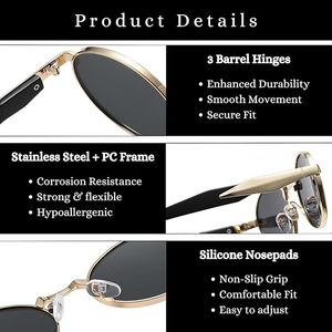 定制标志奢华女性太阳镜，UV400保护复古椭圆形椭圆形框架，由制造商提供白色紫色红色蓝色 - Product Image 4